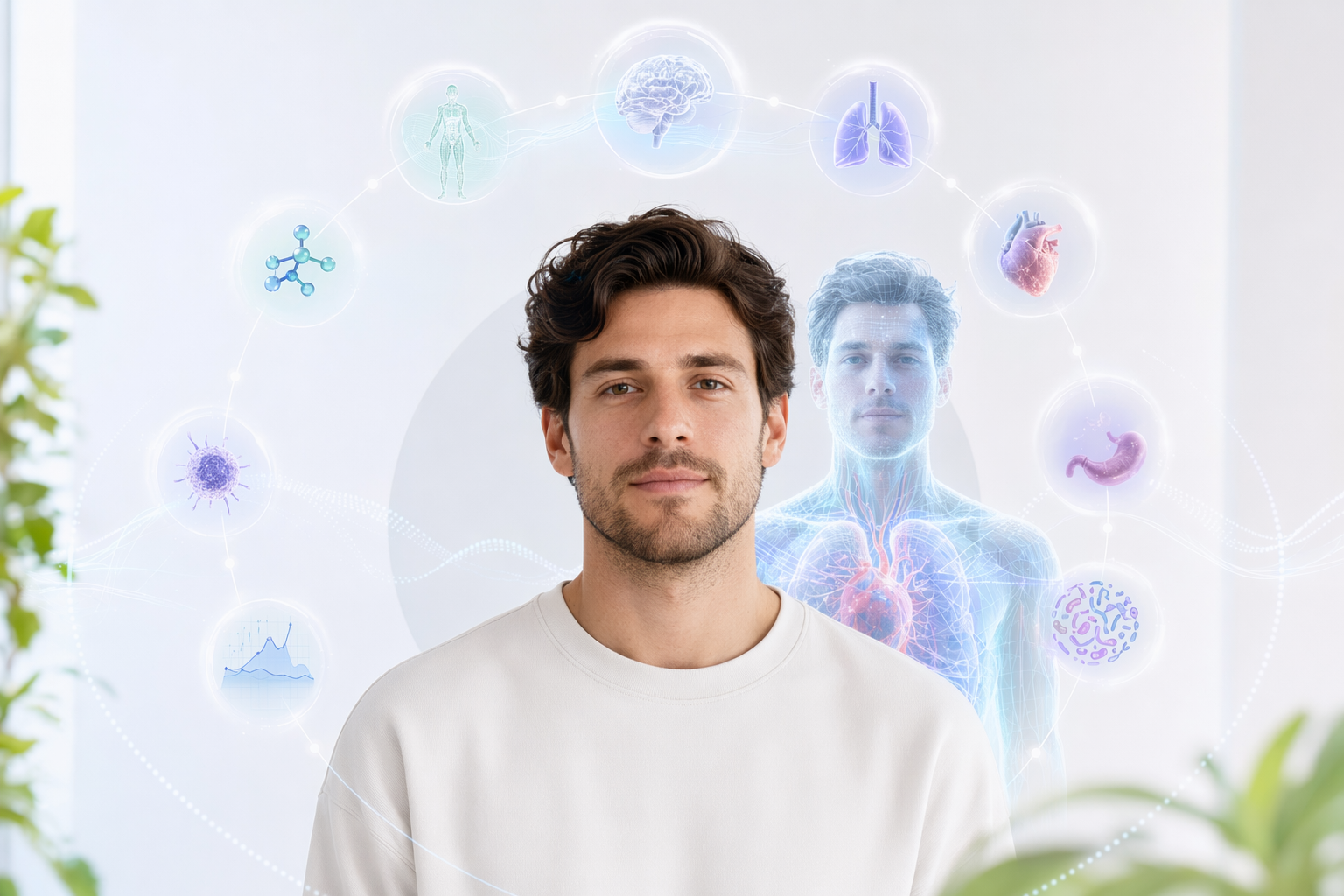 A systemic representation of a human