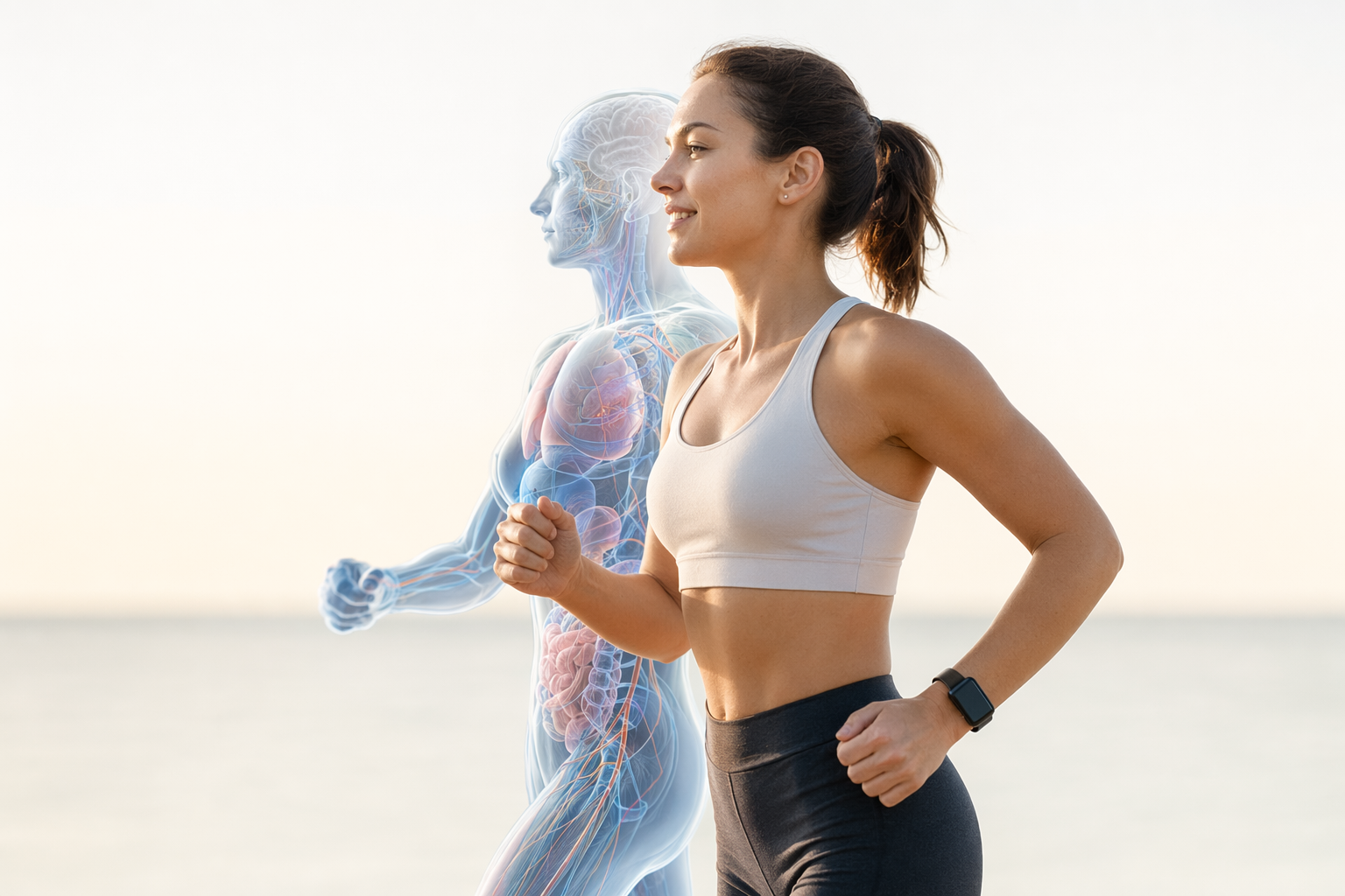 Premium science-led health technology visual.