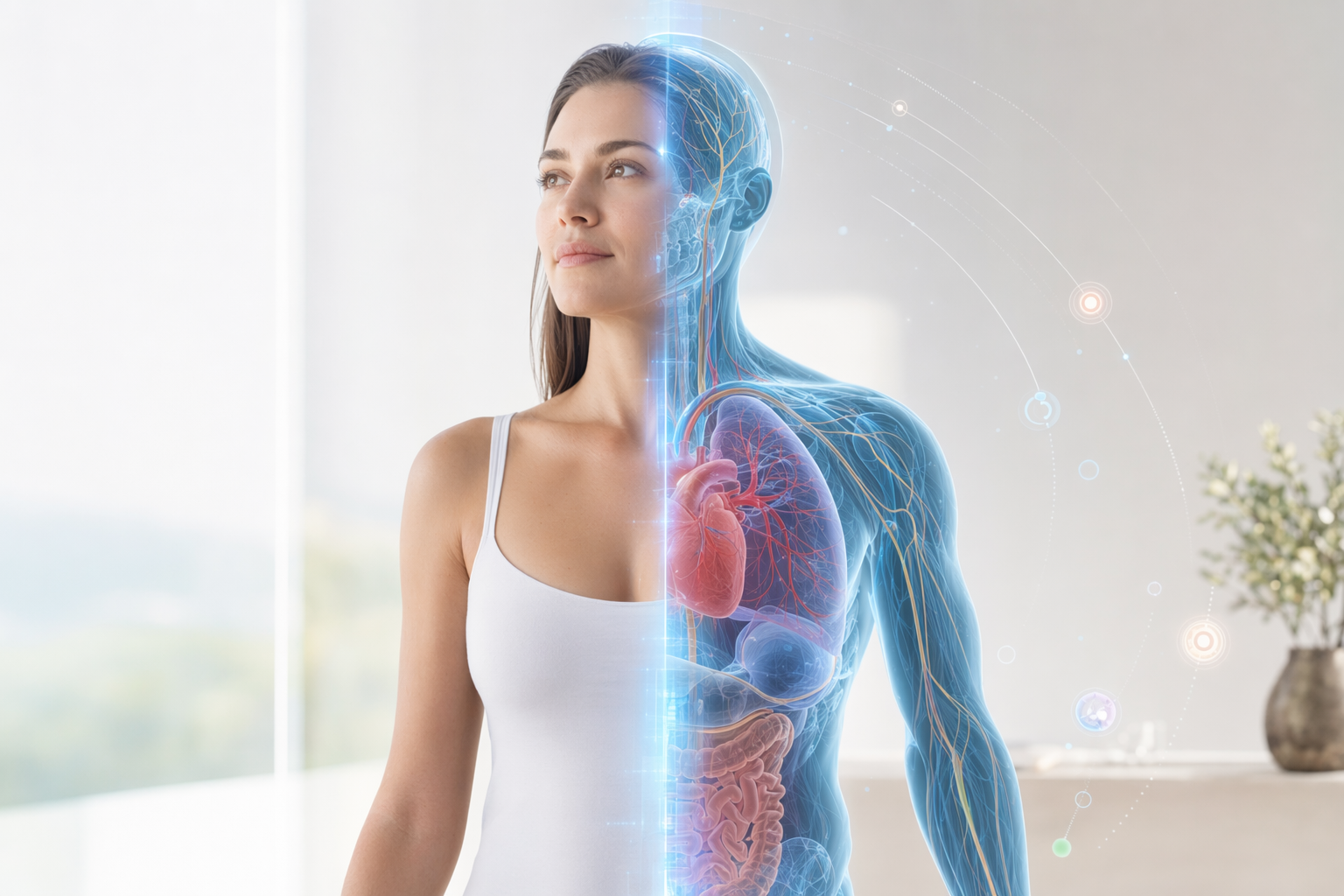 Visuel de la biologie du mode de vie du jumeau virtuel