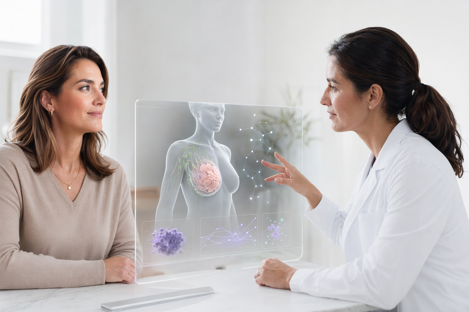 Visuel de la voie clinique du cancer du sein