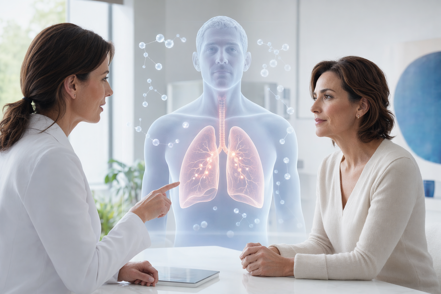 Visuel de consultation en oncologie pulmonaire