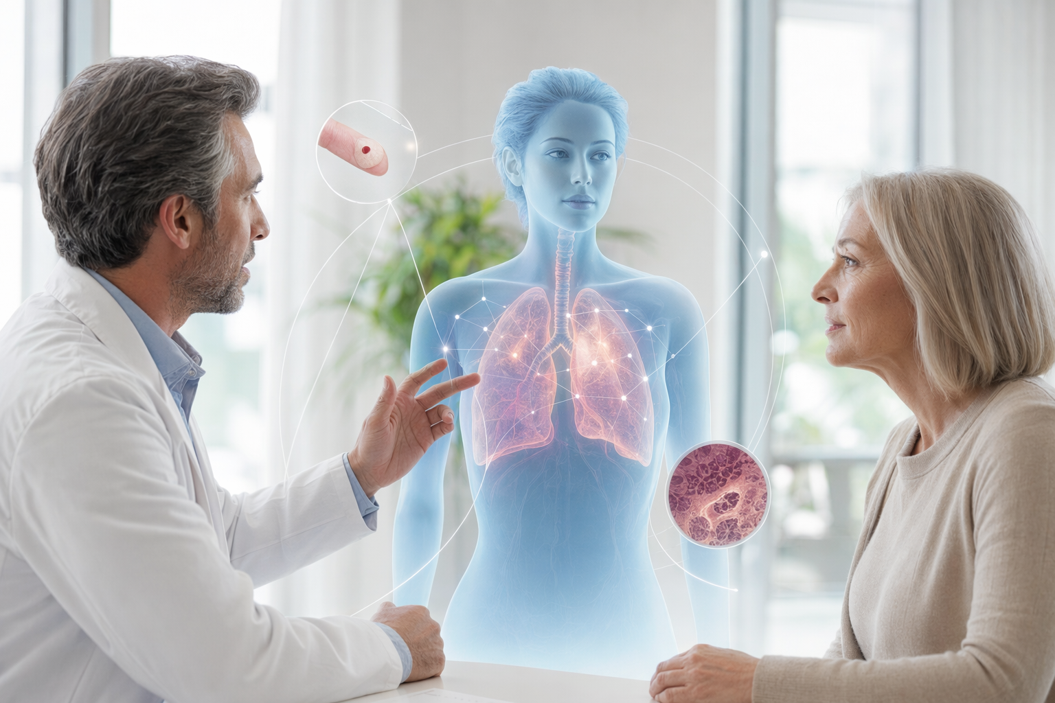 Visuel de la voie du cancer du poumon