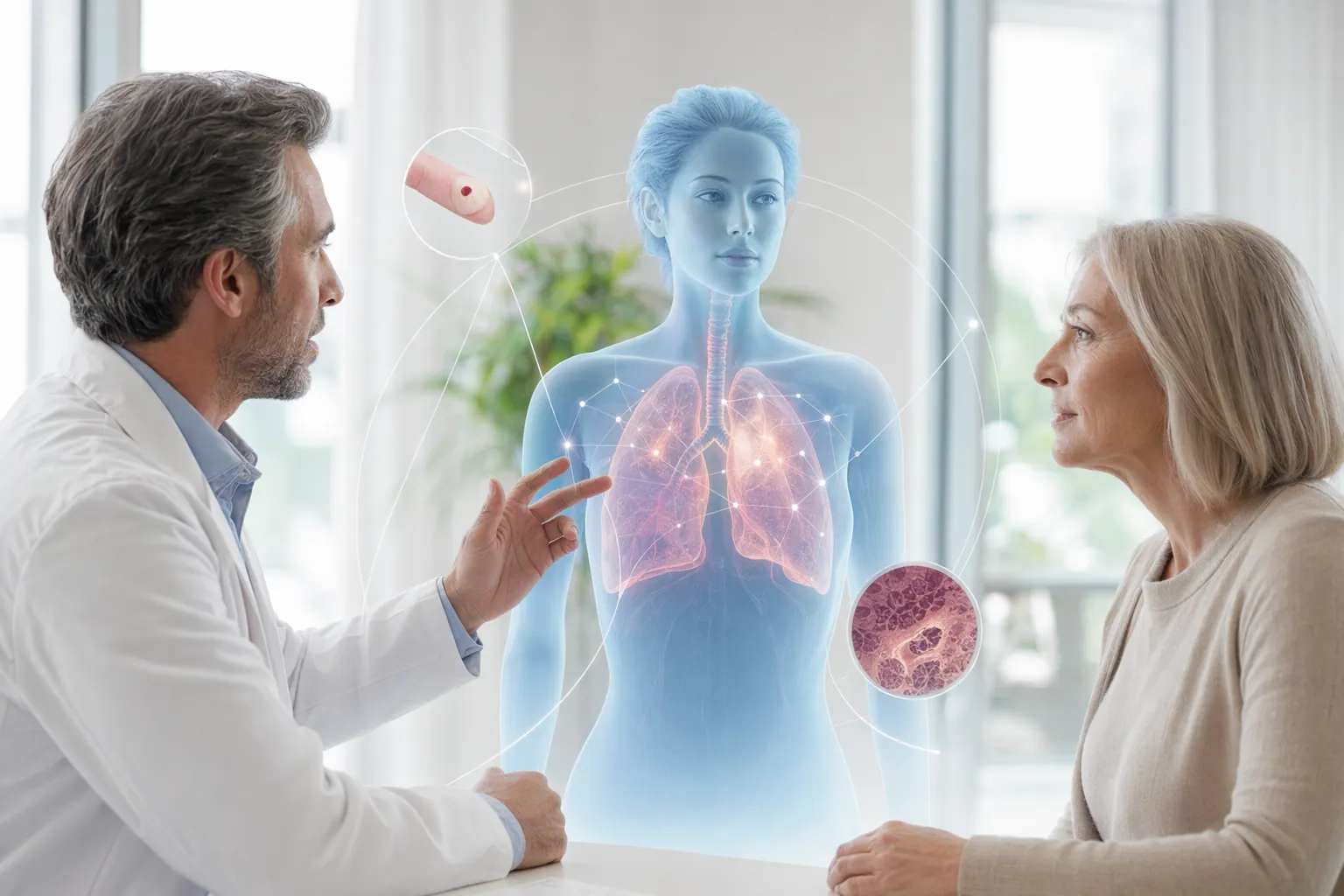Lung cancer pathway visual
