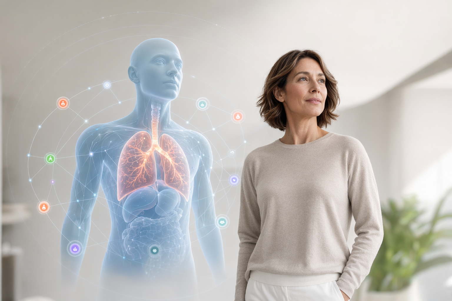 Visuel pulmonaire longitudinal